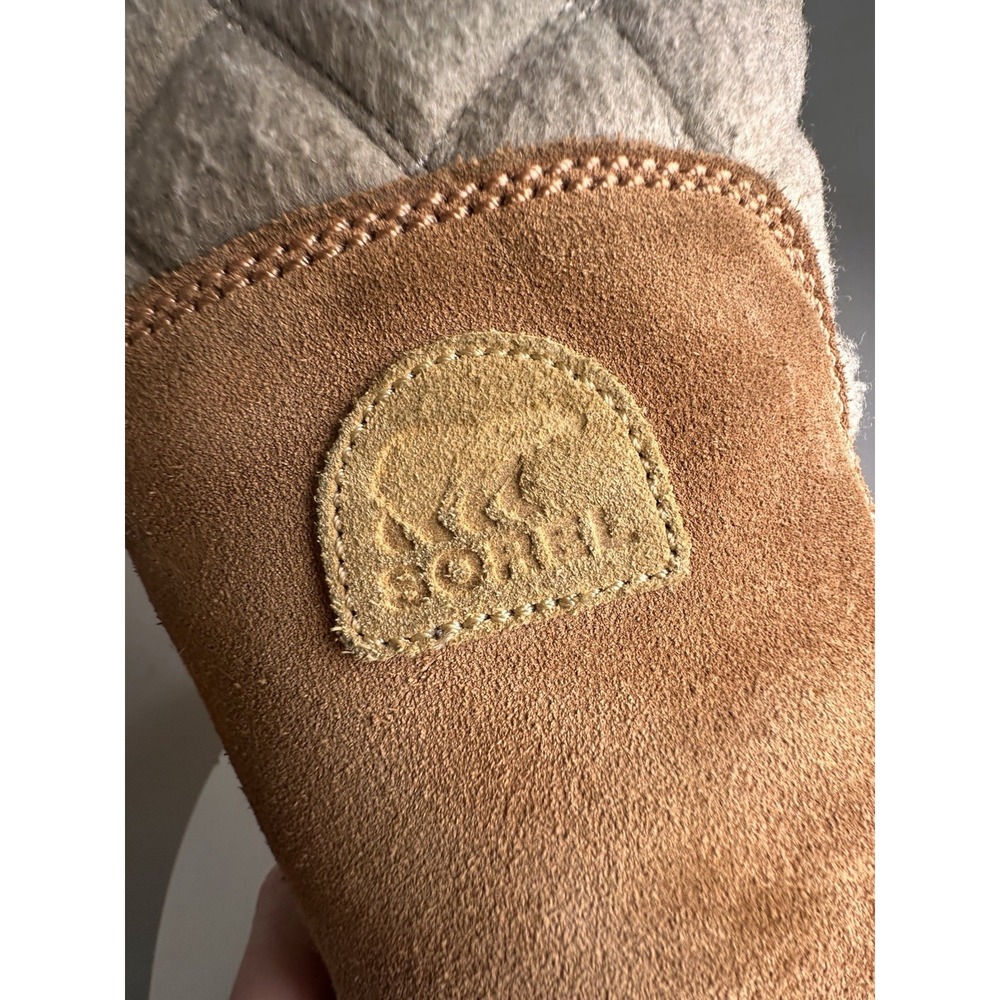 Sorel Campus Tall Winter Snow Boots Quilted Suede Pull-On Womens 7.5 Gorpcore - Picture 5 of 12